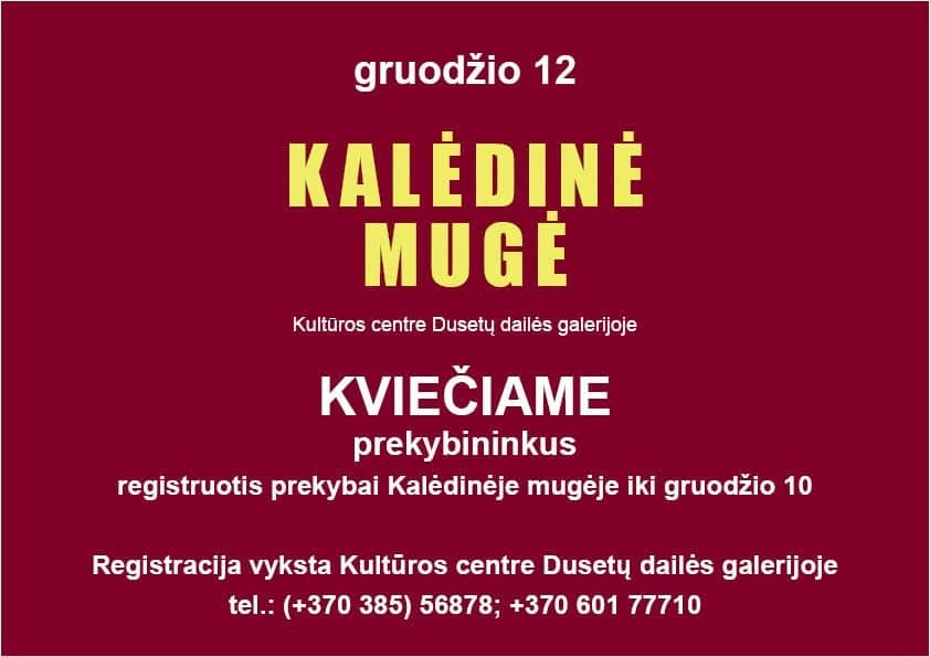 Jõululaat Dusetos