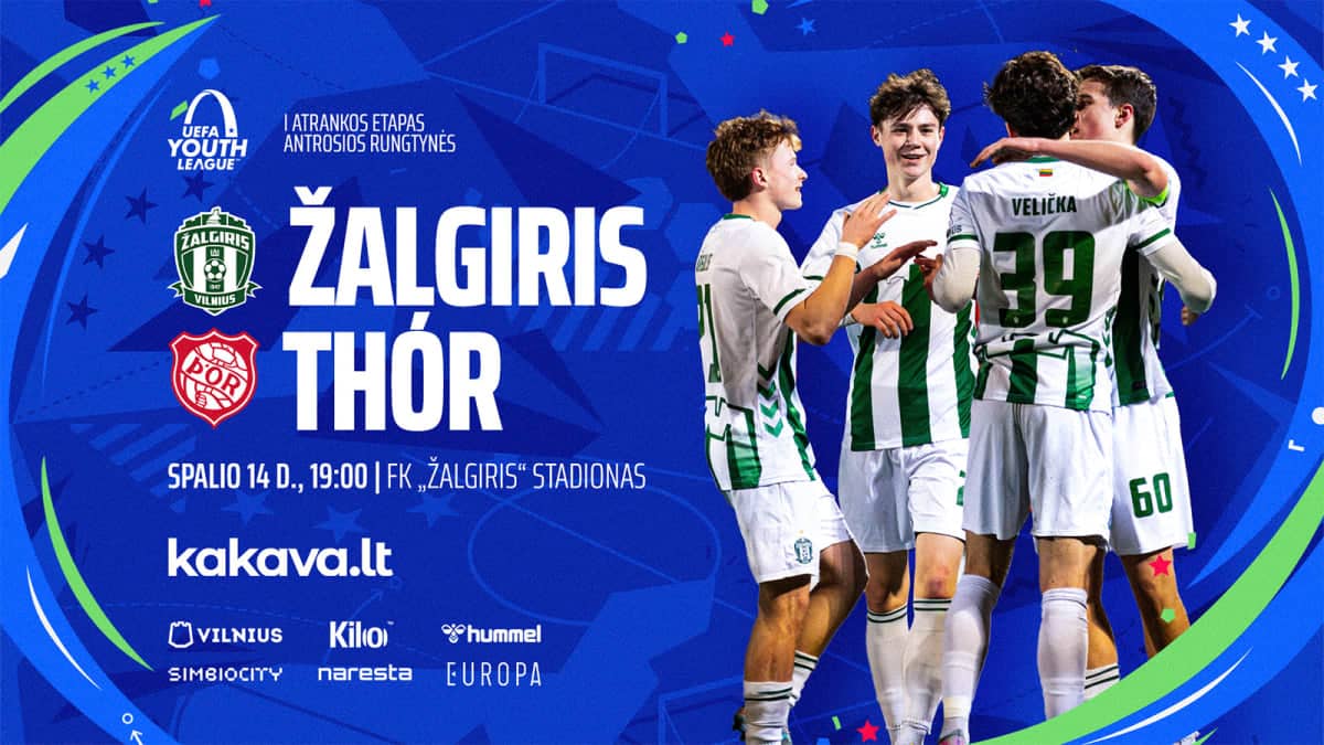 UEFA jaunimo Čempionų lyga: Žalgiris - Thor Akureyri