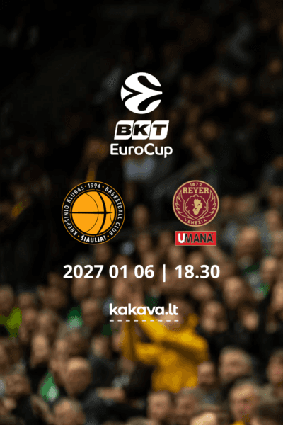 BKT EuroCup: Šiauliai-Umana Reyer