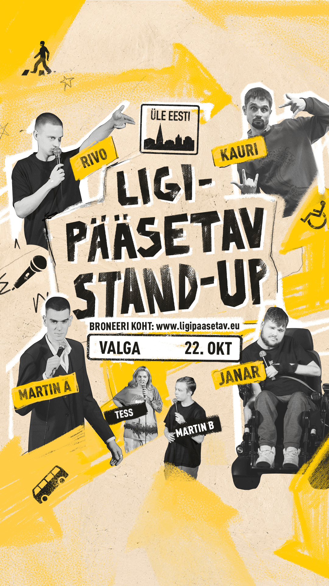 Valga TASUTA komöödia õhtu: “Ligipääsetav stand-up”