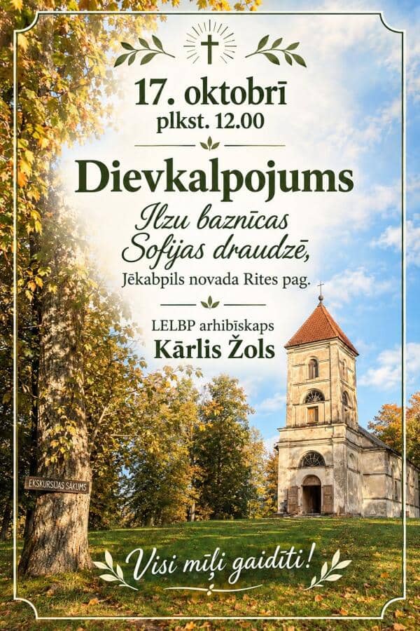 Jumalateenistus Ilzu kirikus Rite vallas