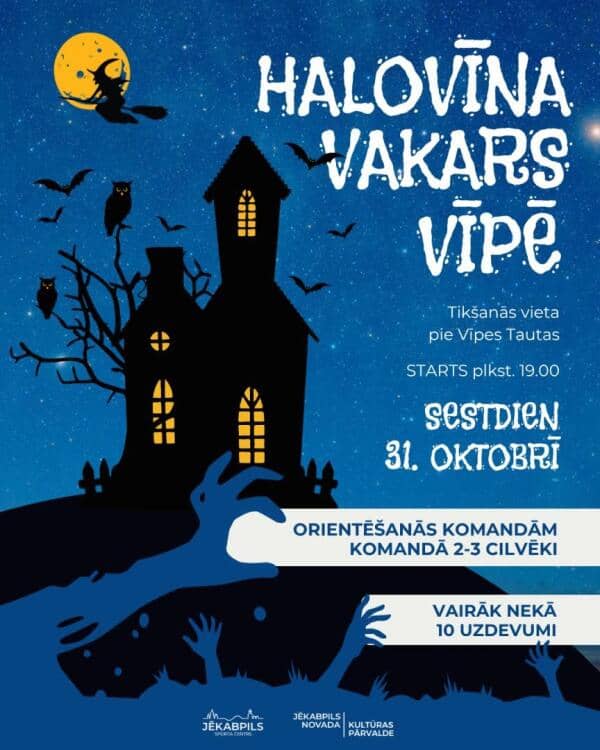 Halloweeni õhtune orienteerumine Vīpes