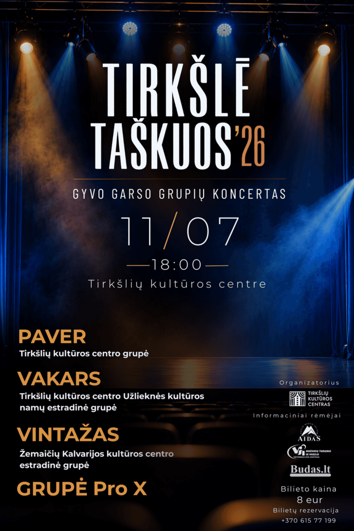 TIRKŠLĖ TAŠKUOS’26