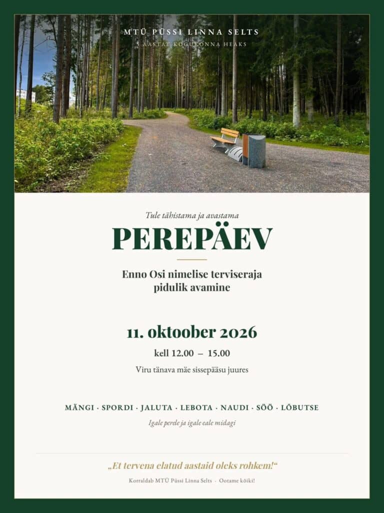 Perepäev ja Püssi terviseraja avamine