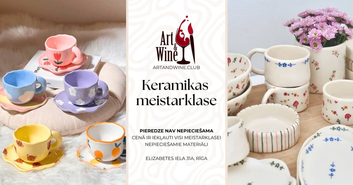 Art&Wine loominguline meistriklass: Keraamika meistriklass.
