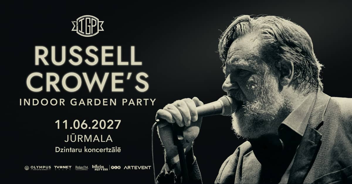 One Evening with Russell Crowe and band 'Indoor Garden Party'