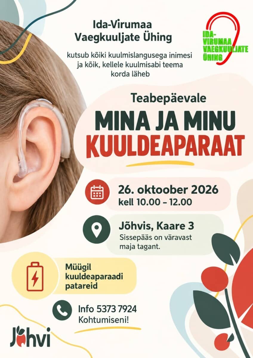 Ida-Virumaa vaegkuuljate ühingu teabepäev: Mina ja minu kuuldeaparaat