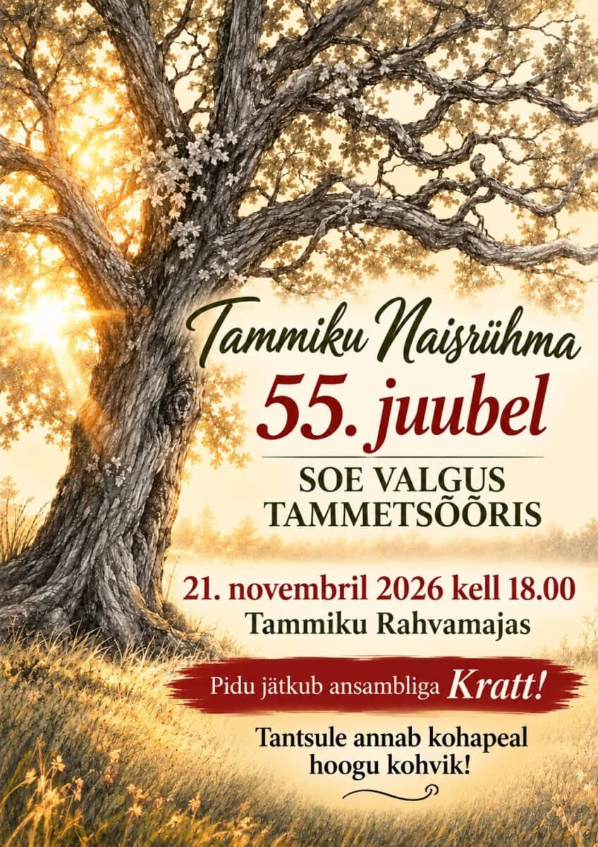 Tammiku naisrahvatantsurühma 55. juubelikontsert „Soe valgus tammetsõõris“