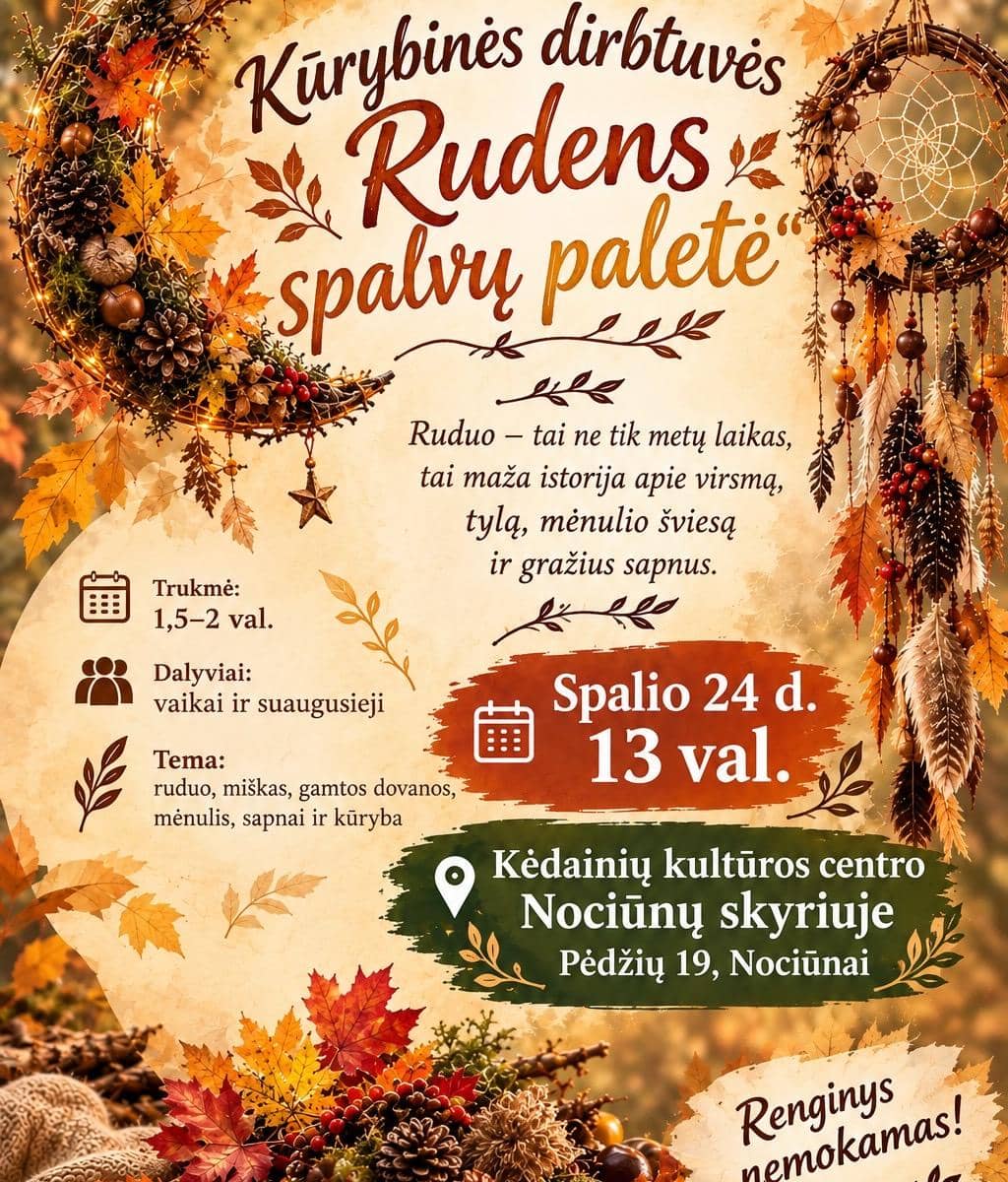 Loominguline töötuba „Sügisvärvide palett“
