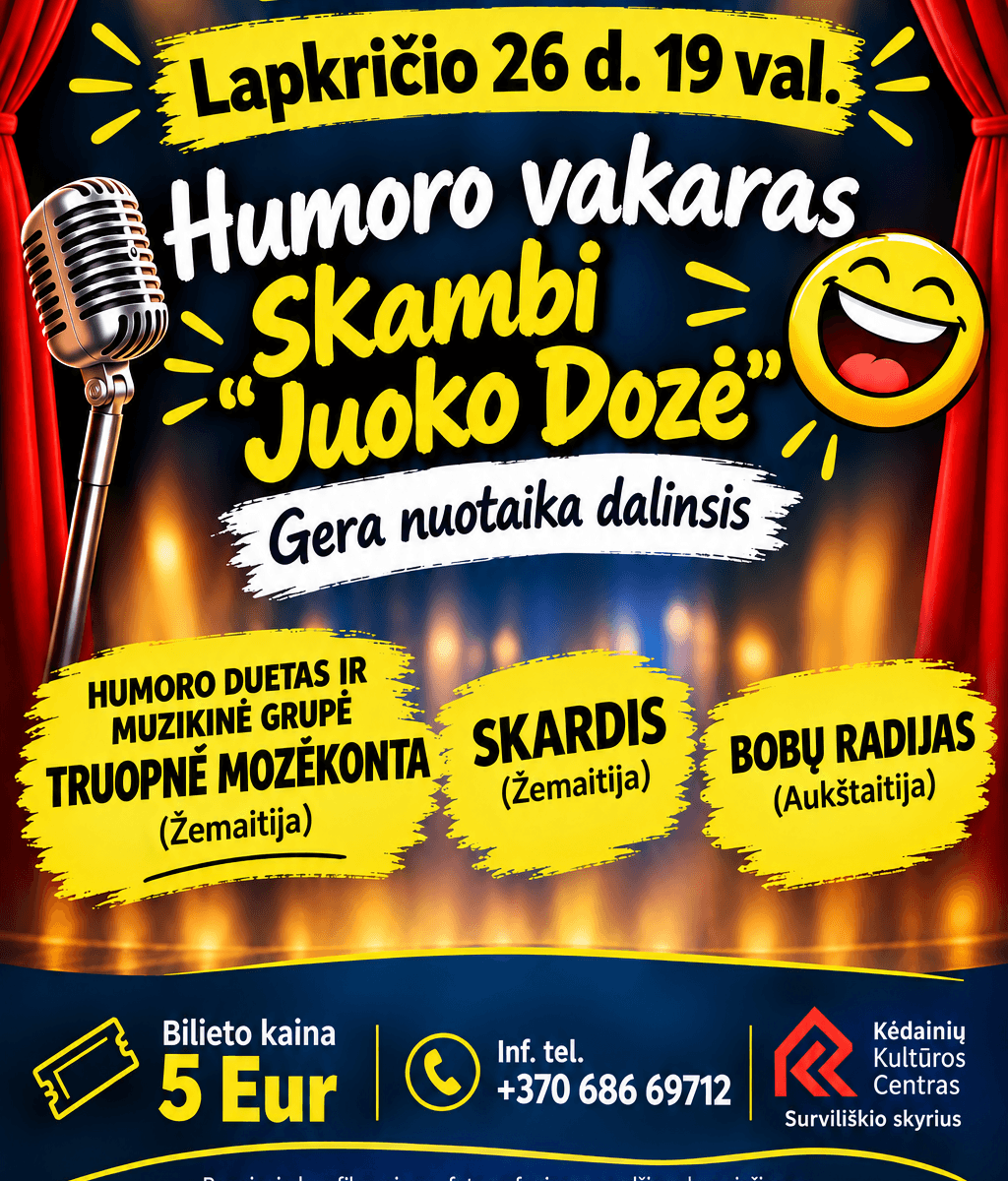 Huumoriõhtu „Skambi Juoko Dozė“