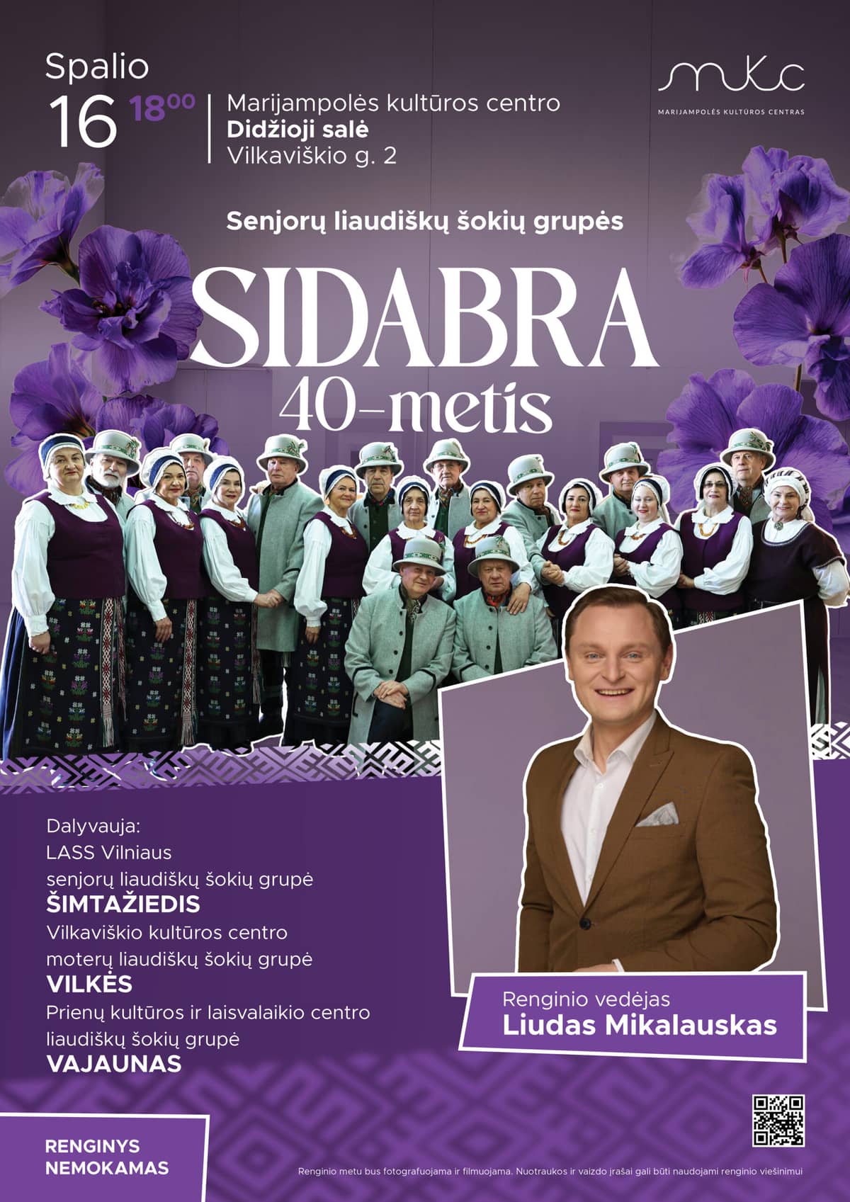 Senioride rahvatantsurühma „Sidabra“ 40. juubel