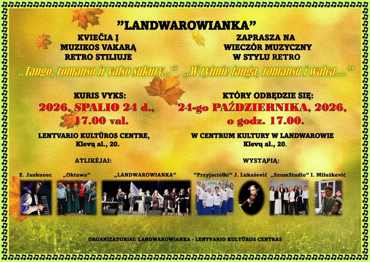 Muusikaõhtu „Tango, romansi ja valsi keerises…“