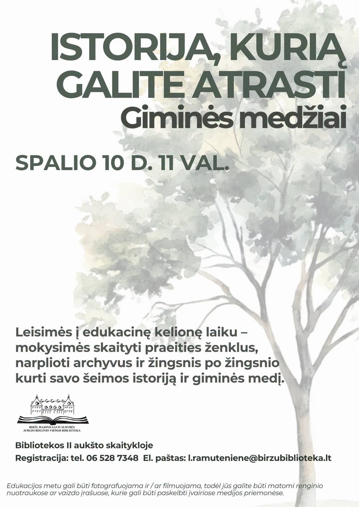 Hariv programm „Ajalugu, mille võite avastada. Sugupuud”