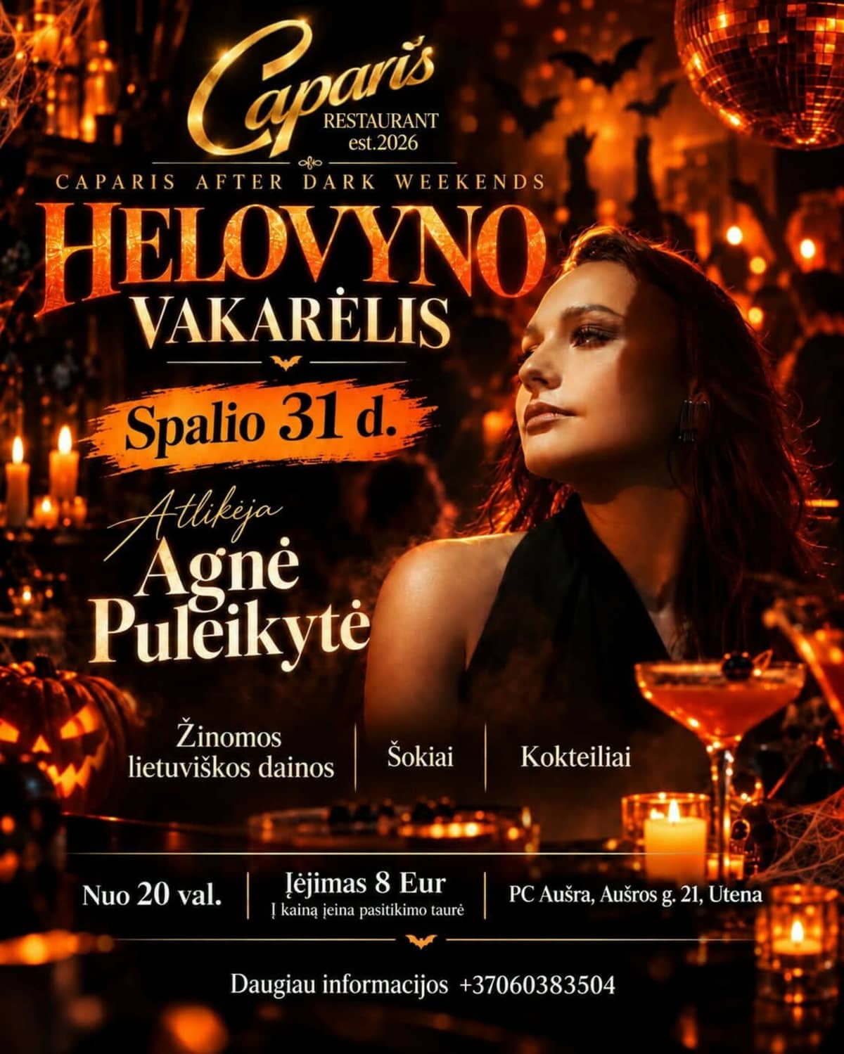 Halloweeni pidu restoranis Caparis