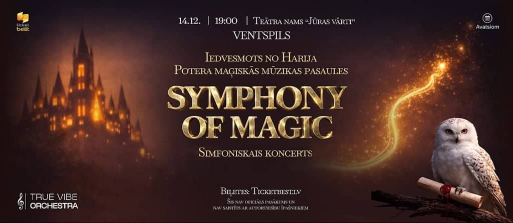 Harry Potteri maailmast inspireeritud muusika ja muljetavaldav visuaalne show “Maagia sümfoonia”