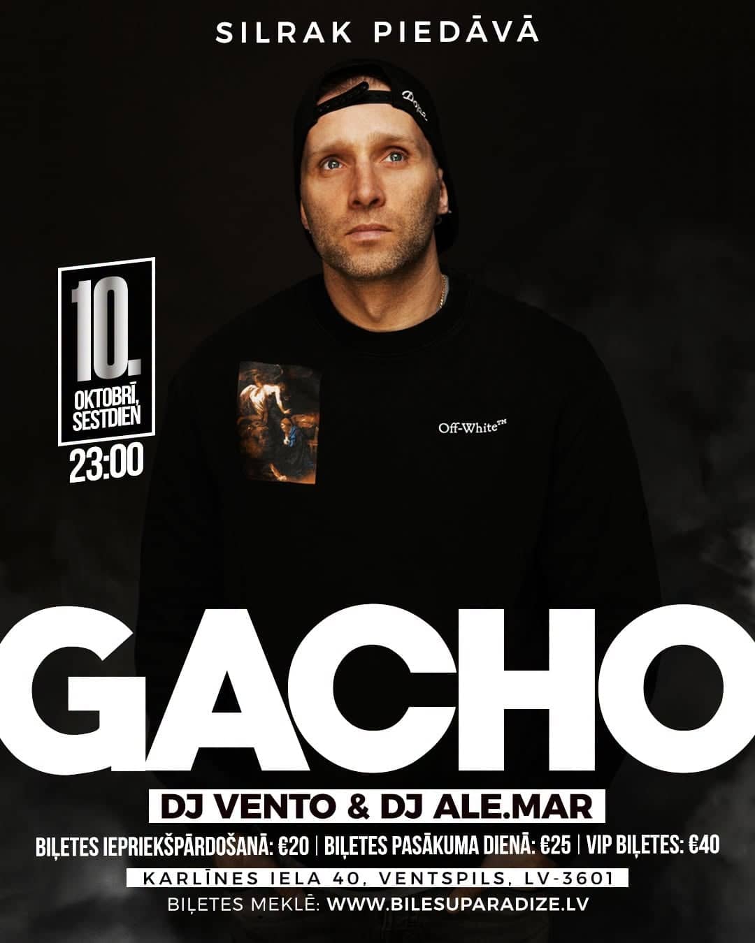 GACHO kontsert ja pidu DJ VENTO ja DJ ALE.MAR-iga