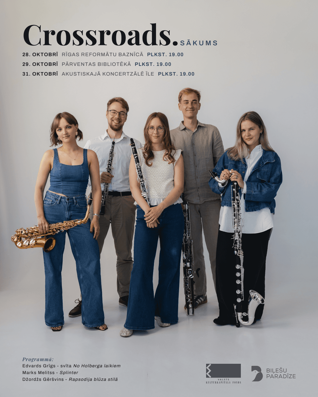 Kammeramuusikakontsert „Crossroads. Algus” Pārventa raamatukogus