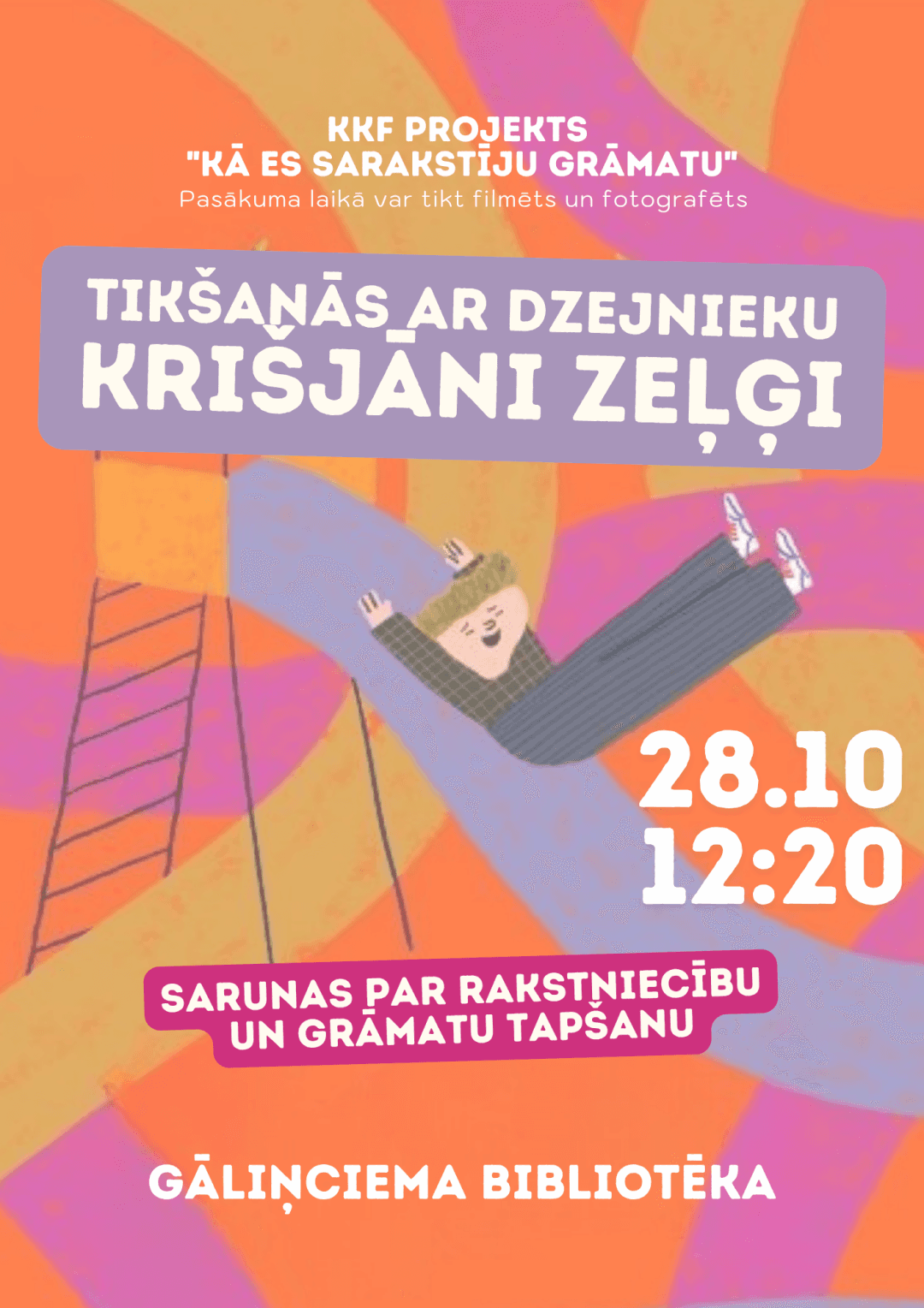 Kohtumine luuletaja Krišjānis Zeļģisiga Gāliņciemsi raamatukogus